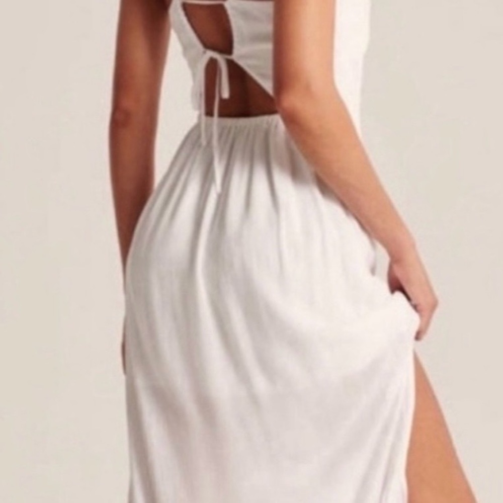 Super pretty A&F lined white summery dress - Picture 5 of 5